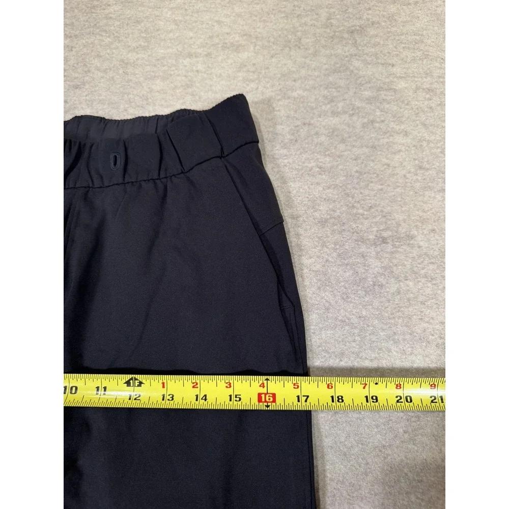 Lululemon Pants Womens 4 Black Jogger Elastic Waist Pockets Yoga Athletic Gym